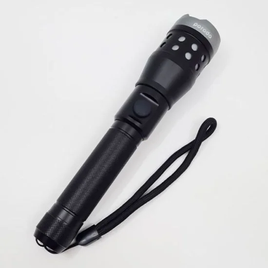 Porodo Slim Outdoor Flashlight High Intensity Light - Black